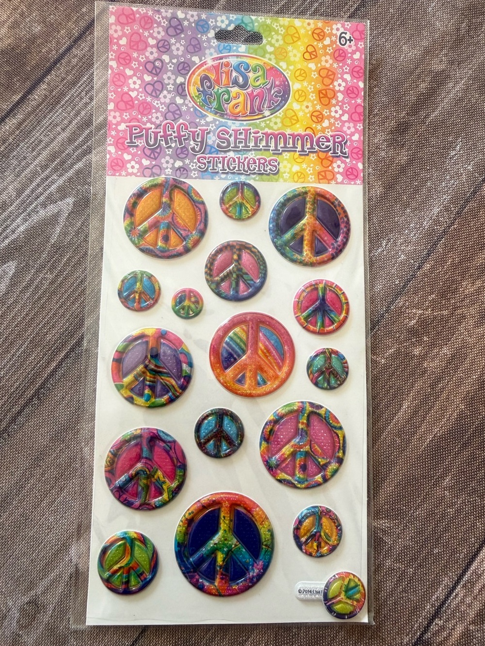 Lisa Frank sticker sheet